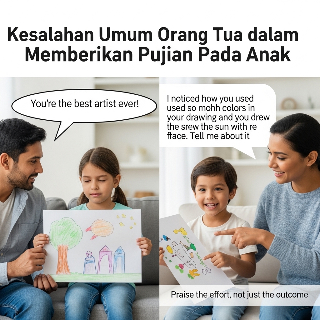 Kesalahan Umum Orang Tua dalam Memberikan Pujian pada Anak